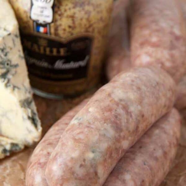 Pork, Stilton & W'grain Mustard Sausage