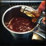 Bourbon BBQ Sauce in a pan